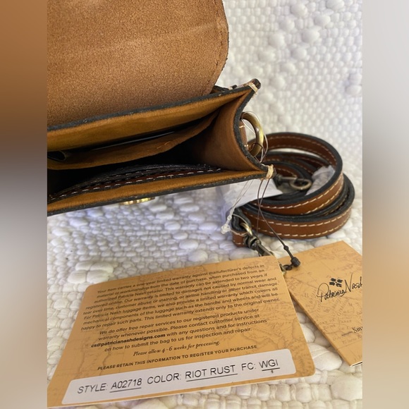 Patricia Nash Map Print Rivalta c/b & Canelli Coin Wallet Set. NWT - Picture 9 of 12